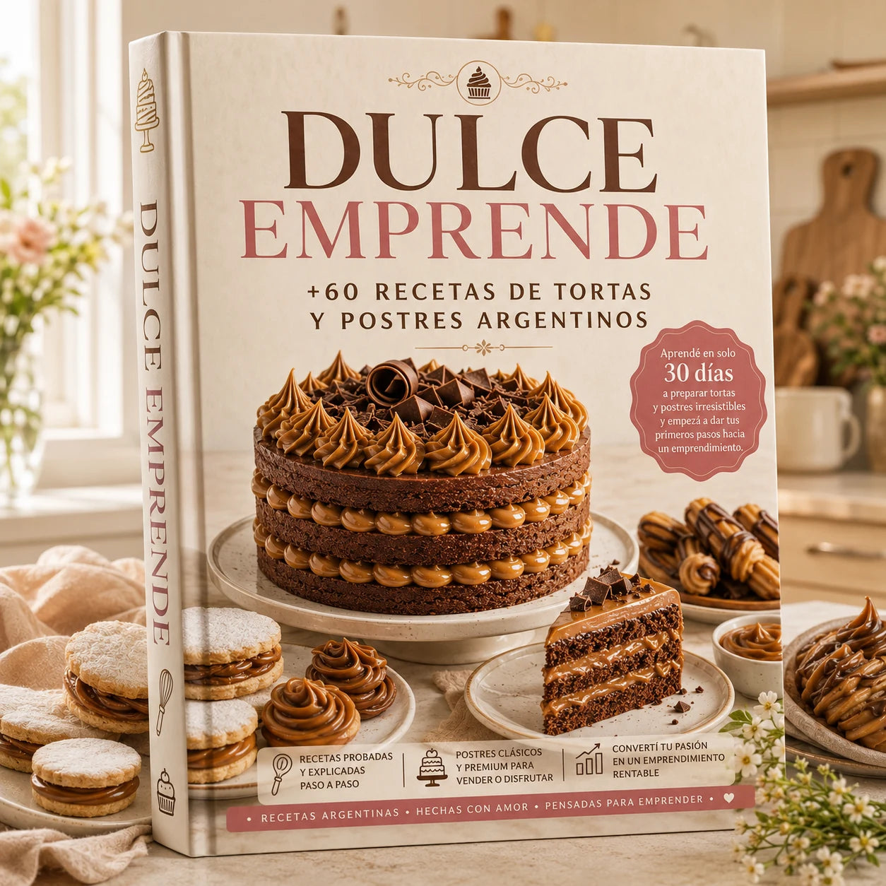 DULCE EMPRENDE +60 RECETAS +5 BONUS DE REGALO